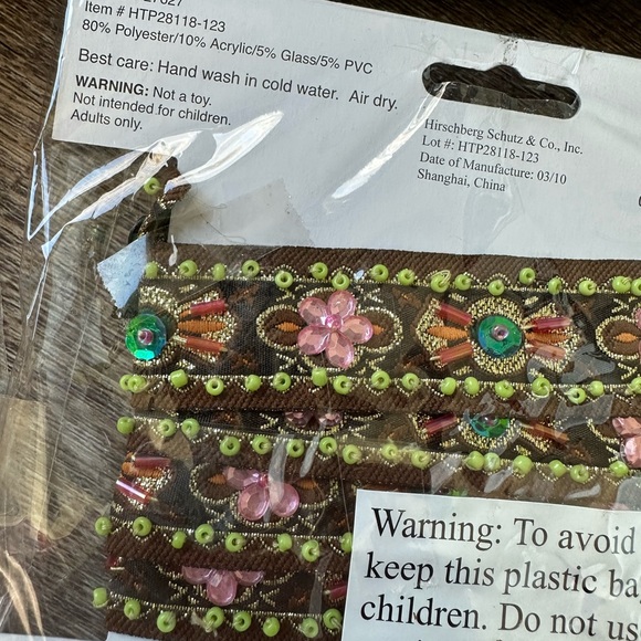 Lot of 7 Beaded Sequin Natural Trim And Cat Appliqué For Crafting Boho - Picture 4 of 8